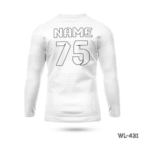 All Over Printed White Soccer Jersey-WL-431 - Image 2